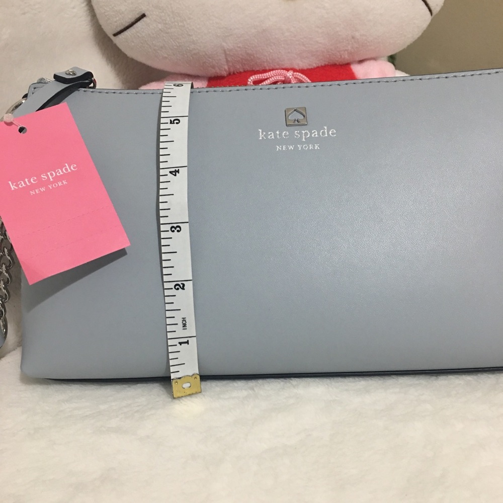 Kate Spade Sawyer Street Declan Leather Rainy Blue - Picture 6 of 8